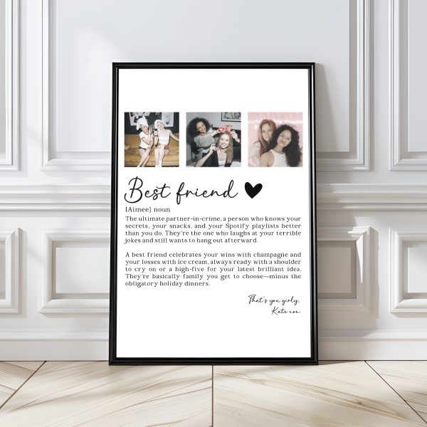 Best Friend Dictionary Defintion Print